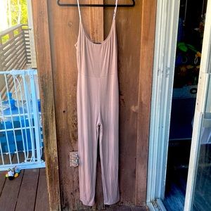 Tan jlux label jumpsuit size small